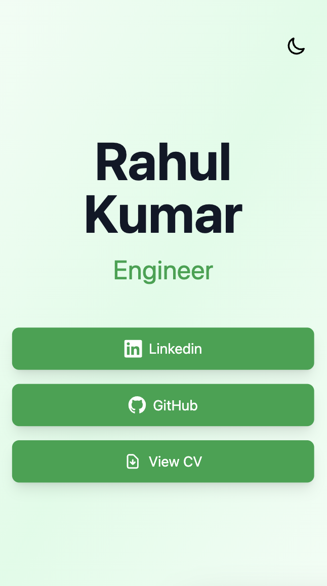 Initial homepage screenshot